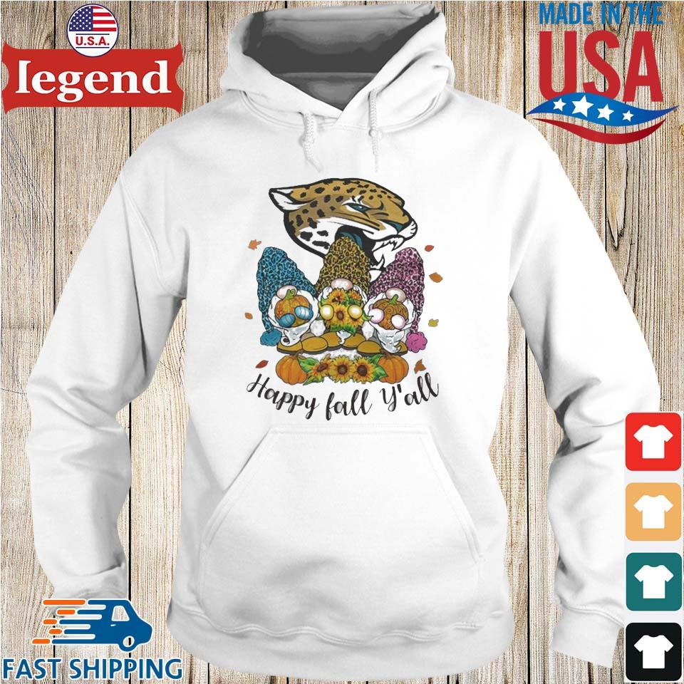 Gnomes Happy Fall Y'all Jacksonville Jaguars Shirt