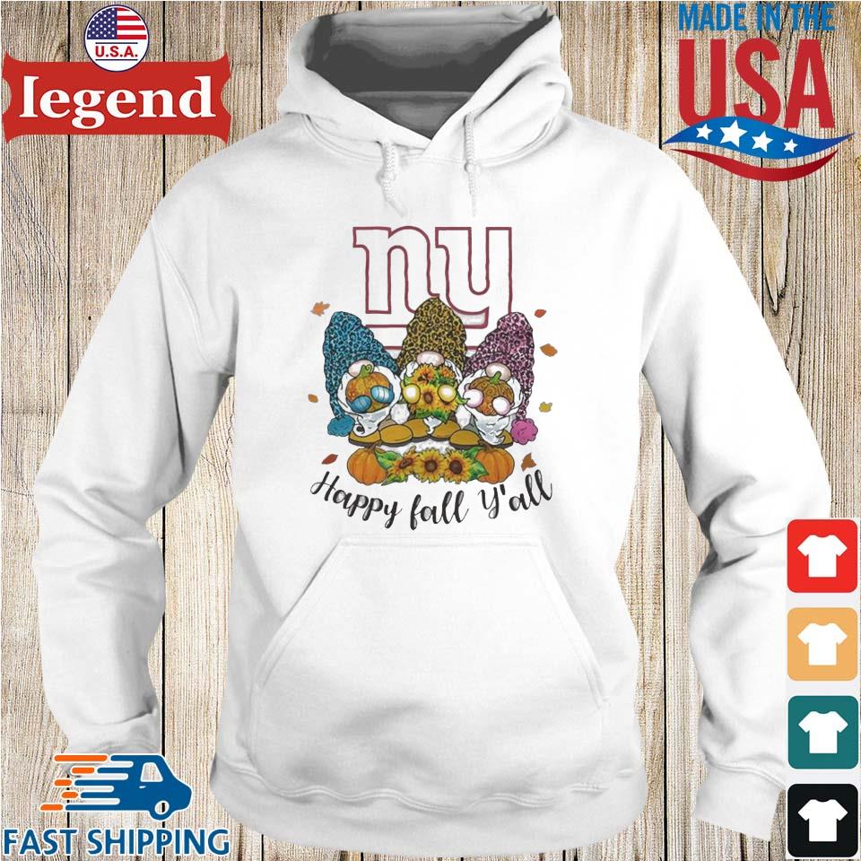 Gnomes Happy Fall Y'all New York Giants Shirt, hoodie, sweater, long sleeve  and tank top