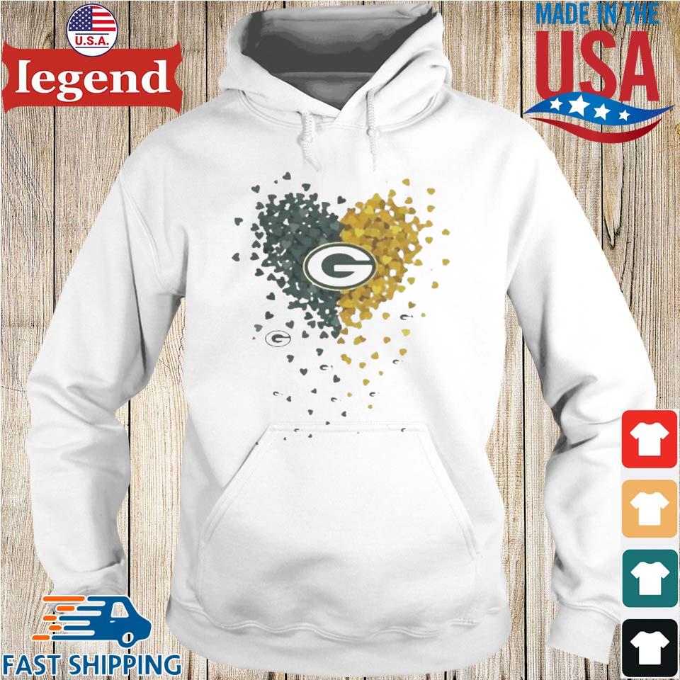 Official Heart Green Bay Packers shirt, hoodie, sweater and v-neck t-shirt