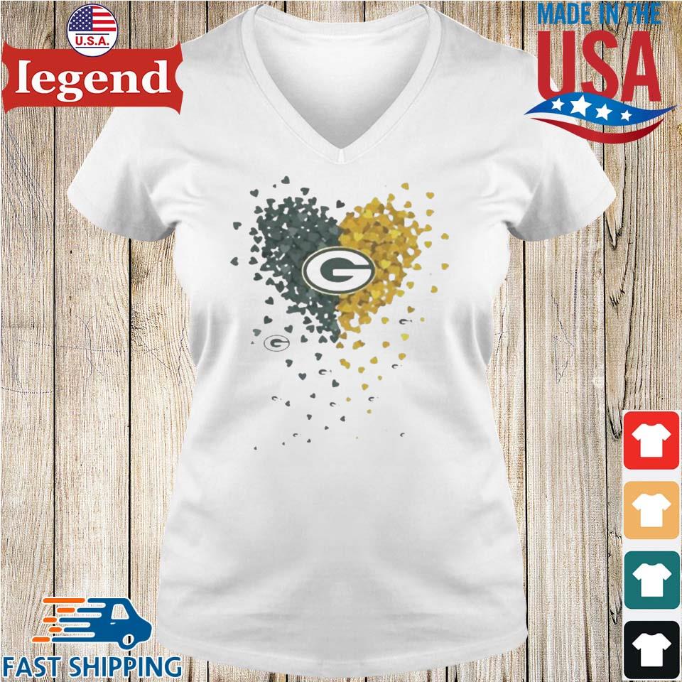 Official Heart Green Bay Packers shirt, hoodie, sweater and v-neck