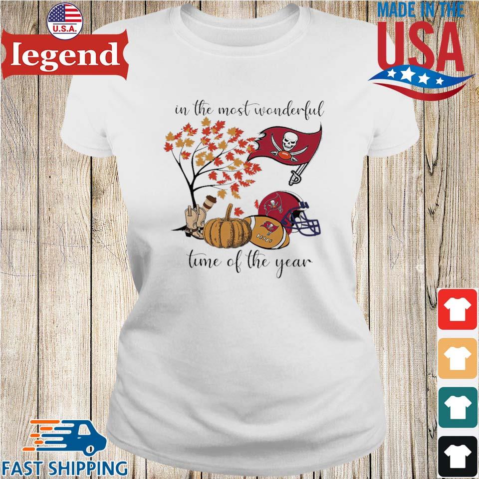 In The Most Wonderful Time Of The Year Tampa Bay Buccaneers T-shirt,Sweater,  Hoodie, And Long Sleeved, Ladies, Tank Top