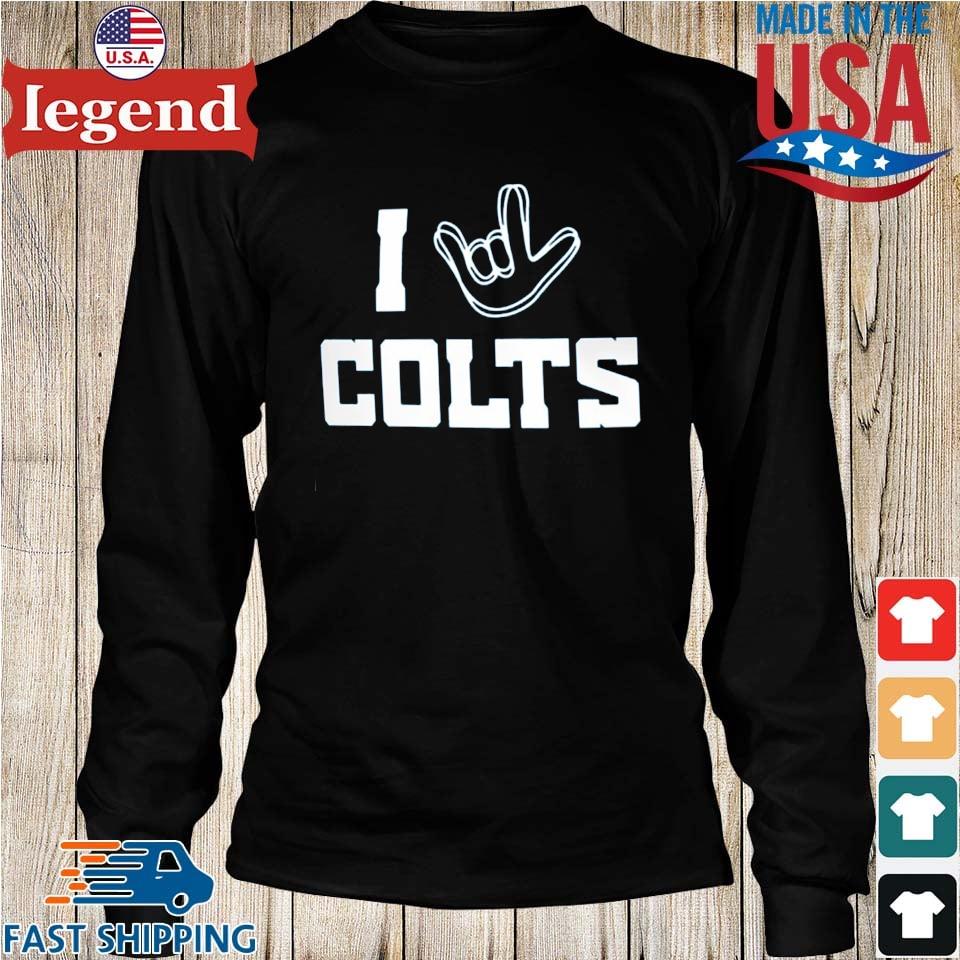 Indianapolis Colts The Nfl Asl Collection By Love Sign Tri-blend T-shirt,Sweater,  Hoodie, And Long Sleeved, Ladies, Tank Top