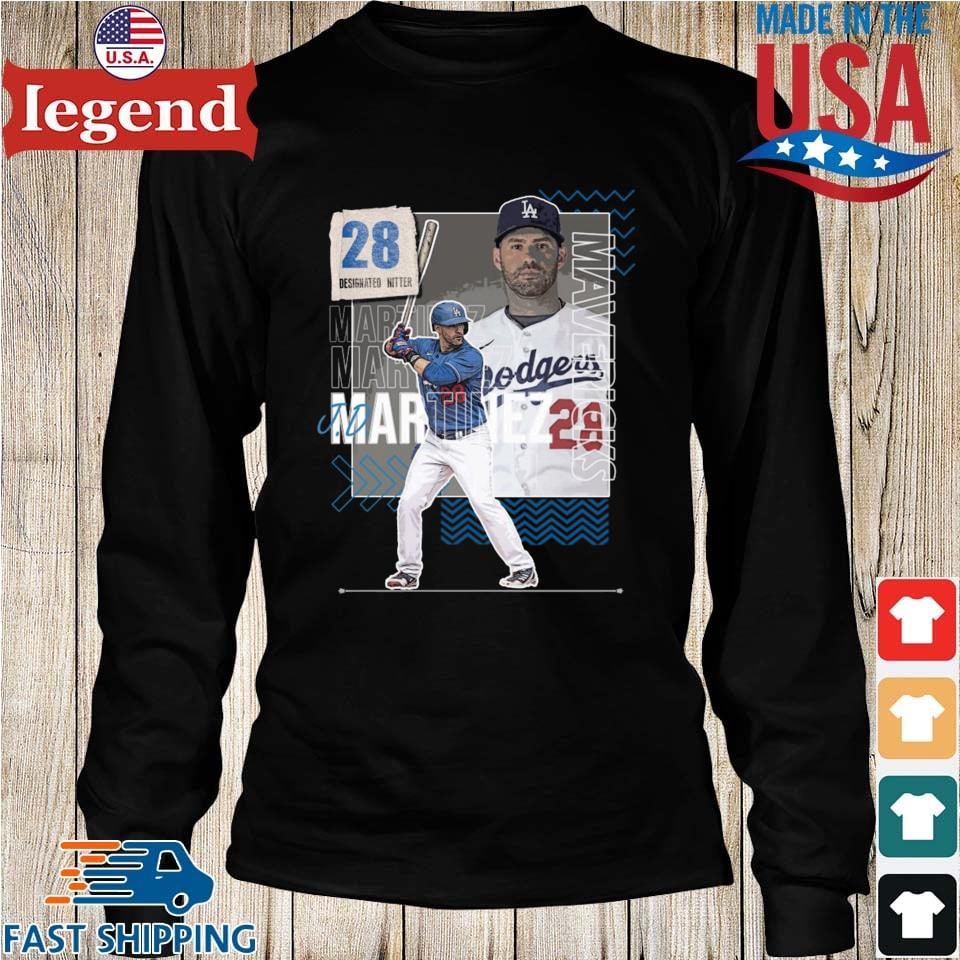 J.D. Martinez Baseball Paper Dodgers 28 Designated Hitter T-shirt,Sweater,  Hoodie, And Long Sleeved, Ladies, Tank Top
