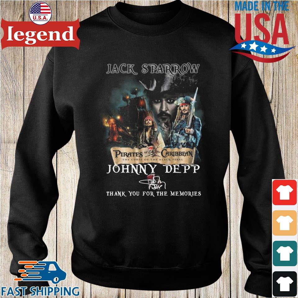 VINTAGE Johnny Depp Pirates of the Caribbean Jack Sparrow Long Sleeve shirt