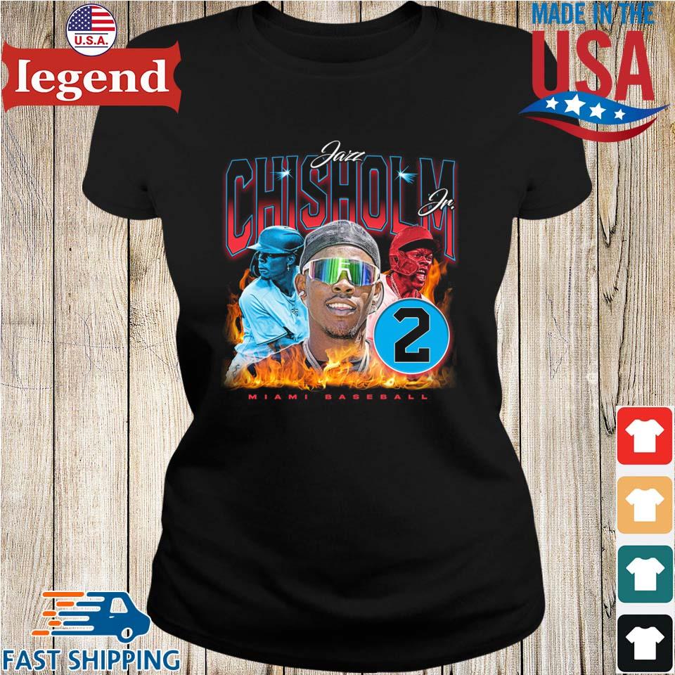 Jazz Chisholm Miami Marlins Baseball Retro '90s T-shirt,Sweater, Hoodie,  And Long Sleeved, Ladies, Tank Top