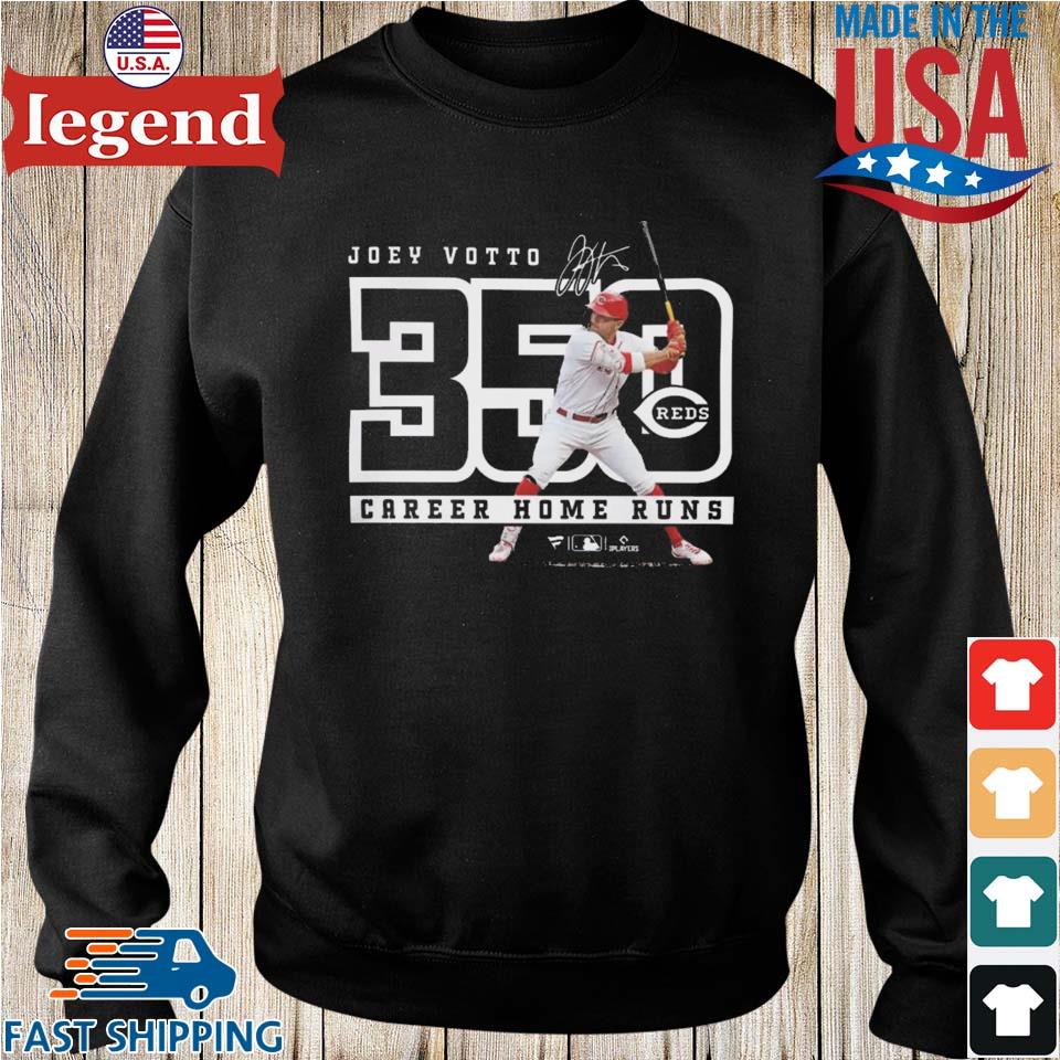 Official Joey Votto Cincinnati Reds 350 Career Home Runs T Shirt