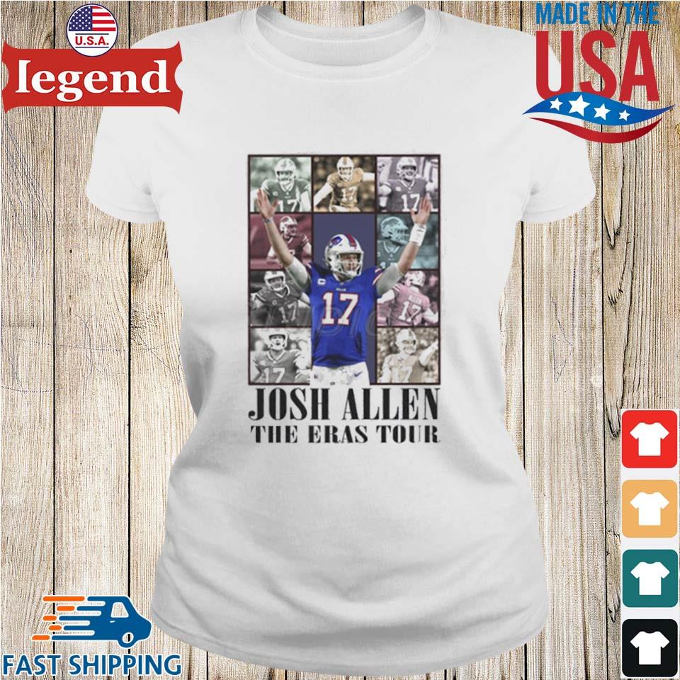 Printify Josh Allen Eras Tour Shirt, Buffalo Football Tour T-Shirt, Bills Mafia Eras Tour Pepper / S