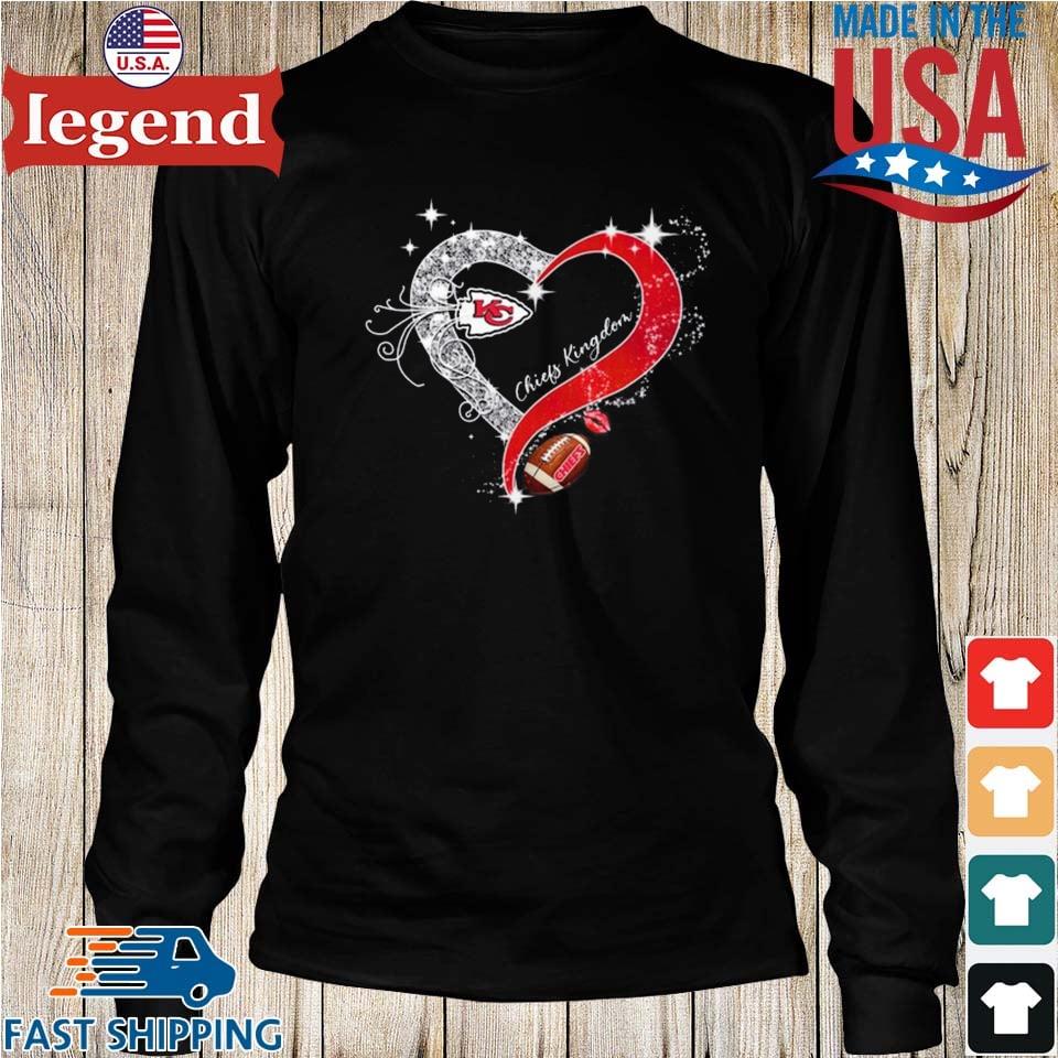 Diamond heart Kansas City Chiefs shirt, sweater, hoodie, and