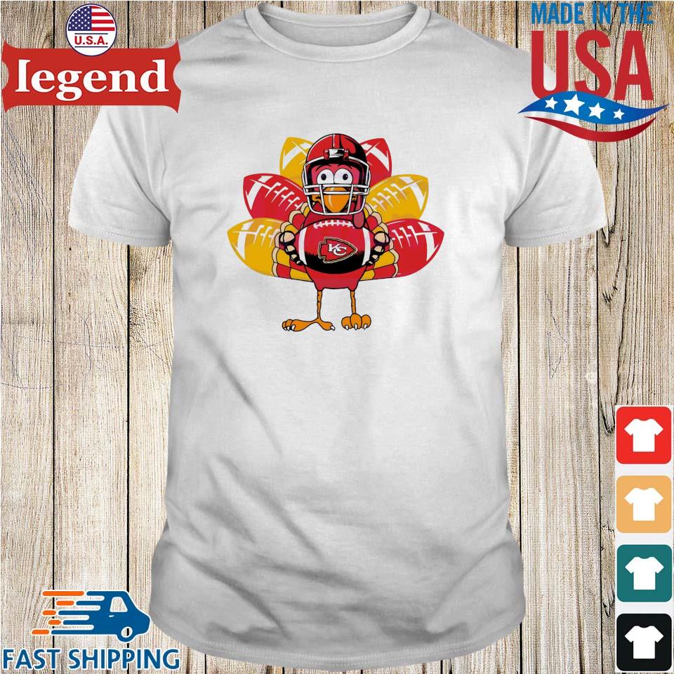 Kansas City Chiefs Turkey Football Thanksgiving Unisex Jersey Tee 