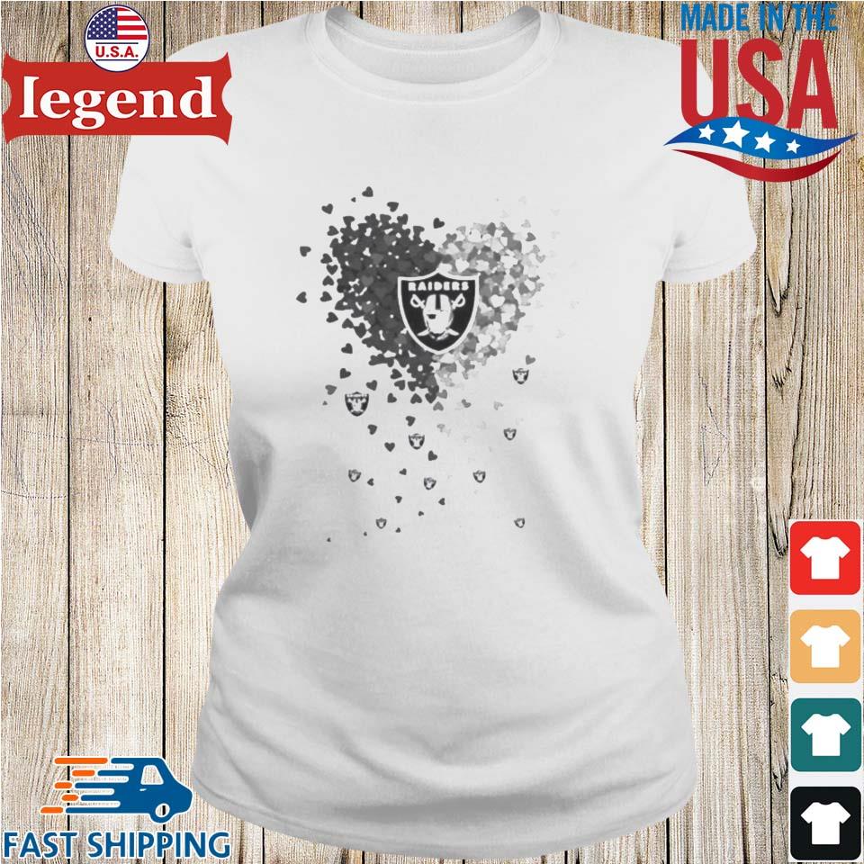 Las Vegas Raiders Tiny Heart Shape 2023 Shirt - Peanutstee