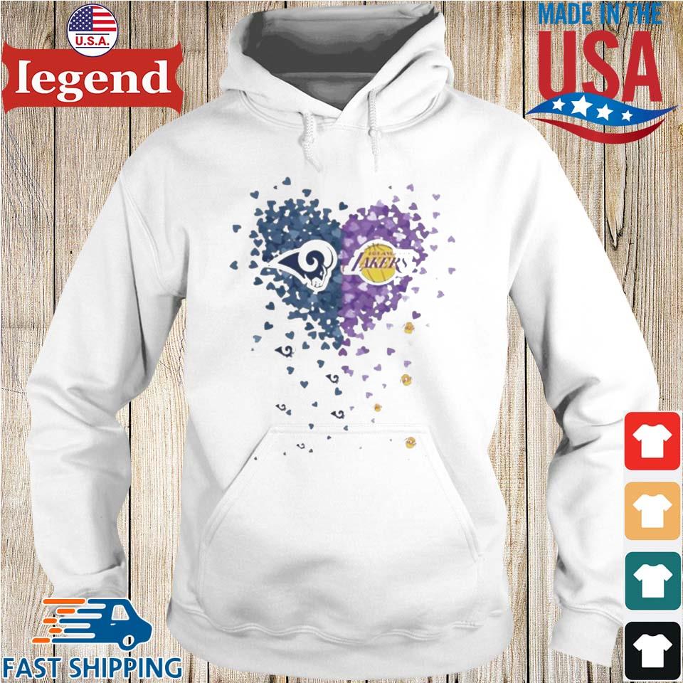 Los Angeles Dodgers And Los Angeles Lakers Tiny Hearts Shape Shirt, hoodie,  tank top, sweater and long sleeve t-shirt