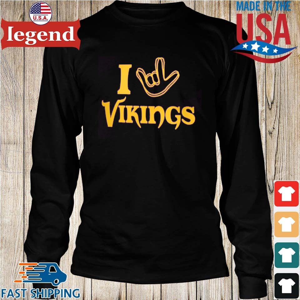 Minnesota Vikings The Nfl Asl Collection By Love Sign Tri Blend Shirt