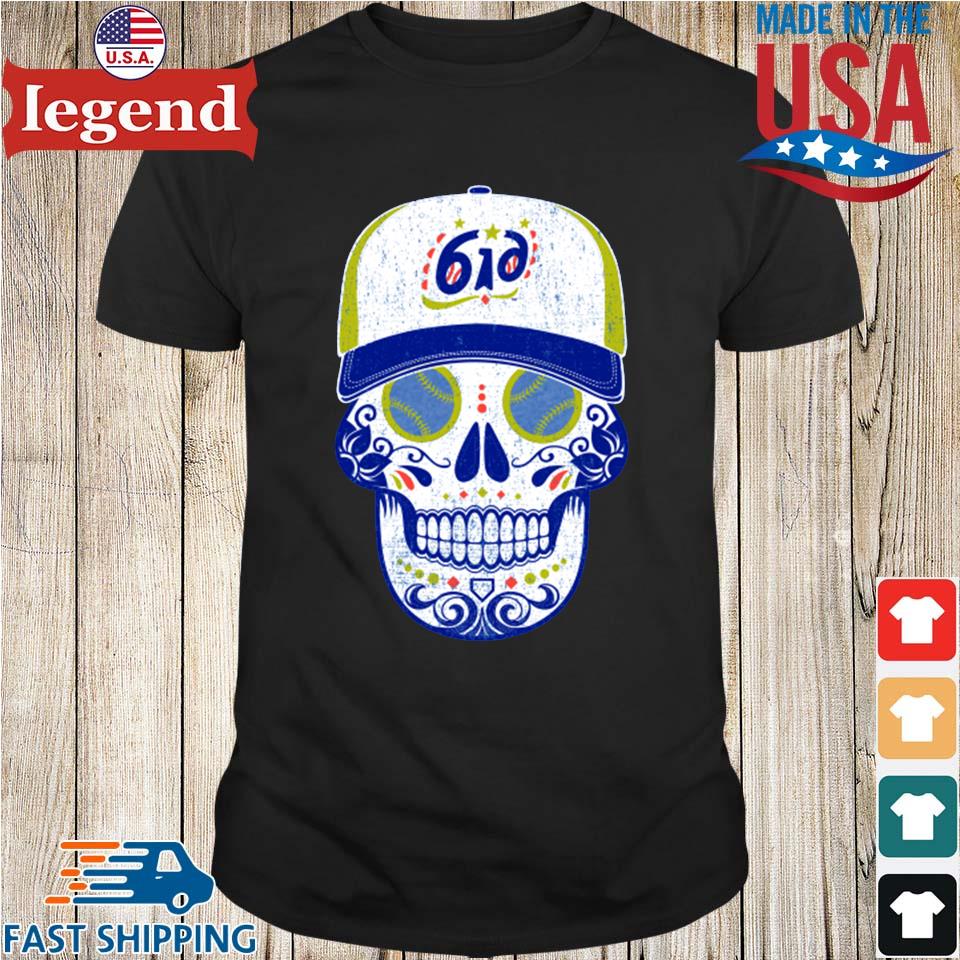 Sugar Skull Shirt, Baseball T-Shirt