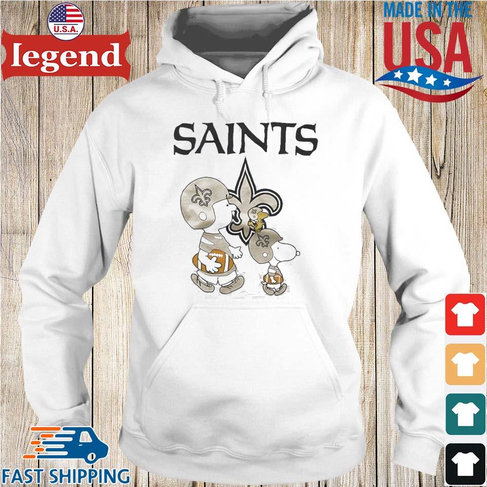 New Orleans Saints Pullover Hoodie Hooded White Sweatshirt