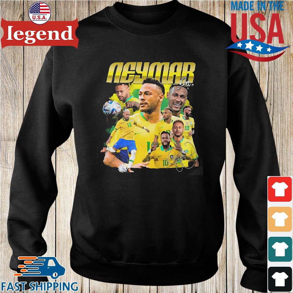 Neymar Da Silva Santos Jr Brazil Football Soccer Classic Signature T-shirt,Sweater,  Hoodie, And Long Sleeved, Ladies, Tank Top