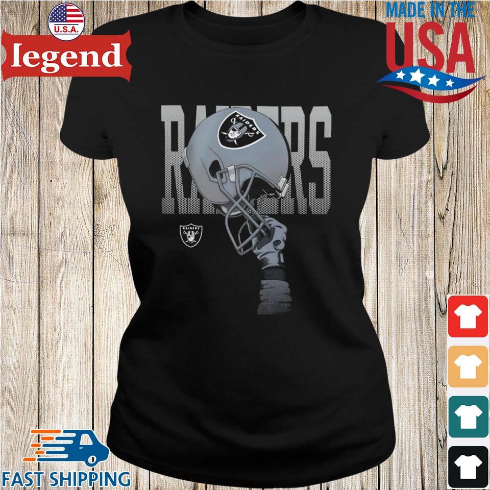 Nfl Team Apparel Boys' Las Vegas Raiders Helmets High T-shirt