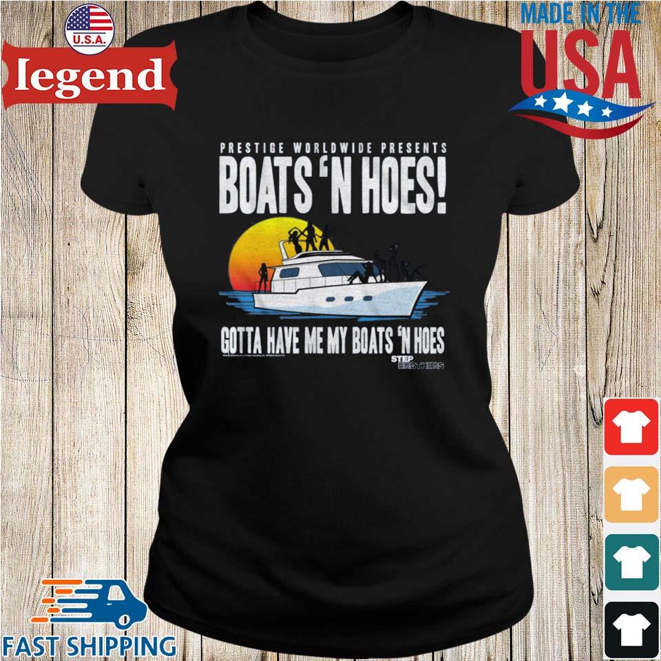 Boats and Hoes Sweatshirt Hoodie Long Sleeve Shirt Unisex 