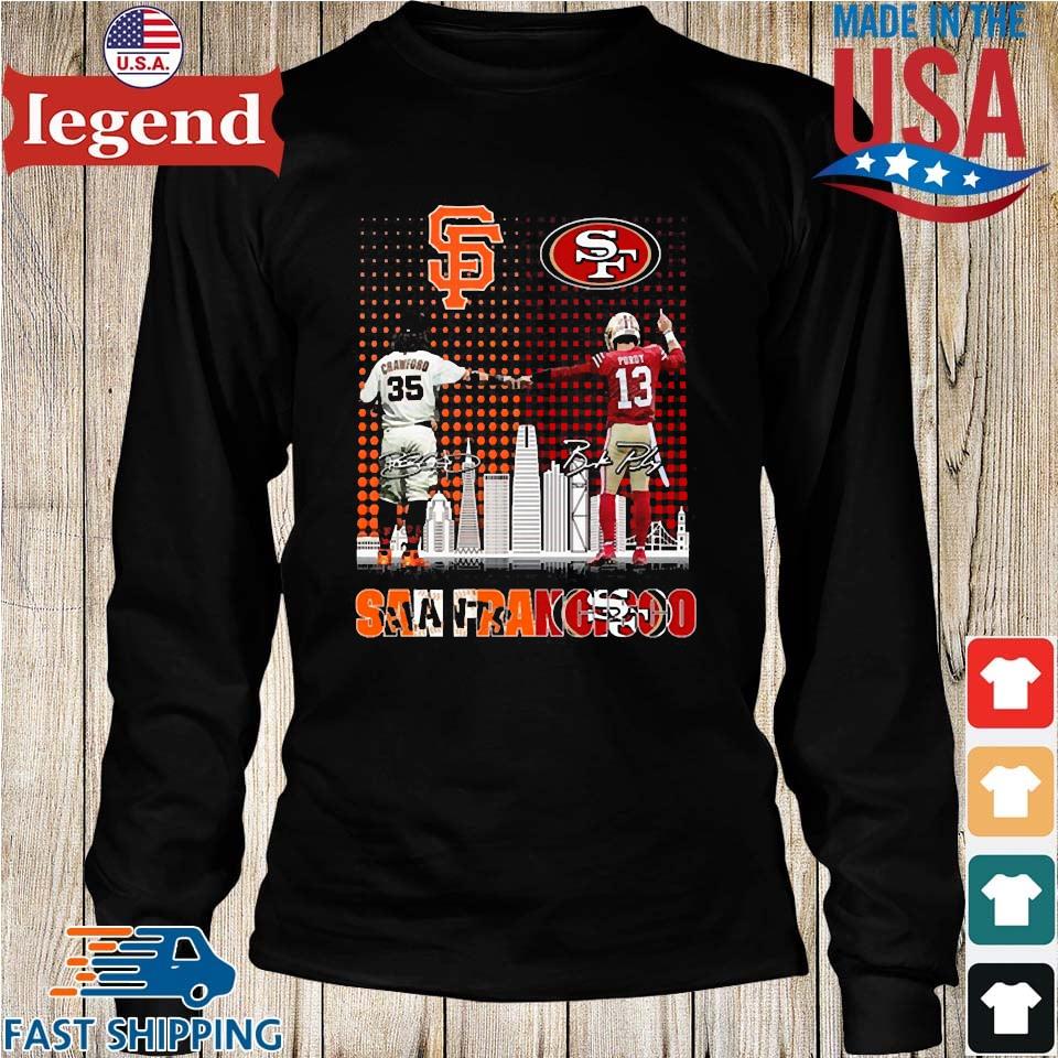 Just A Woman Who Loves Her Giants And 49ers Shirt, hoodie, longsleeve,  sweatshirt, v-neck tee