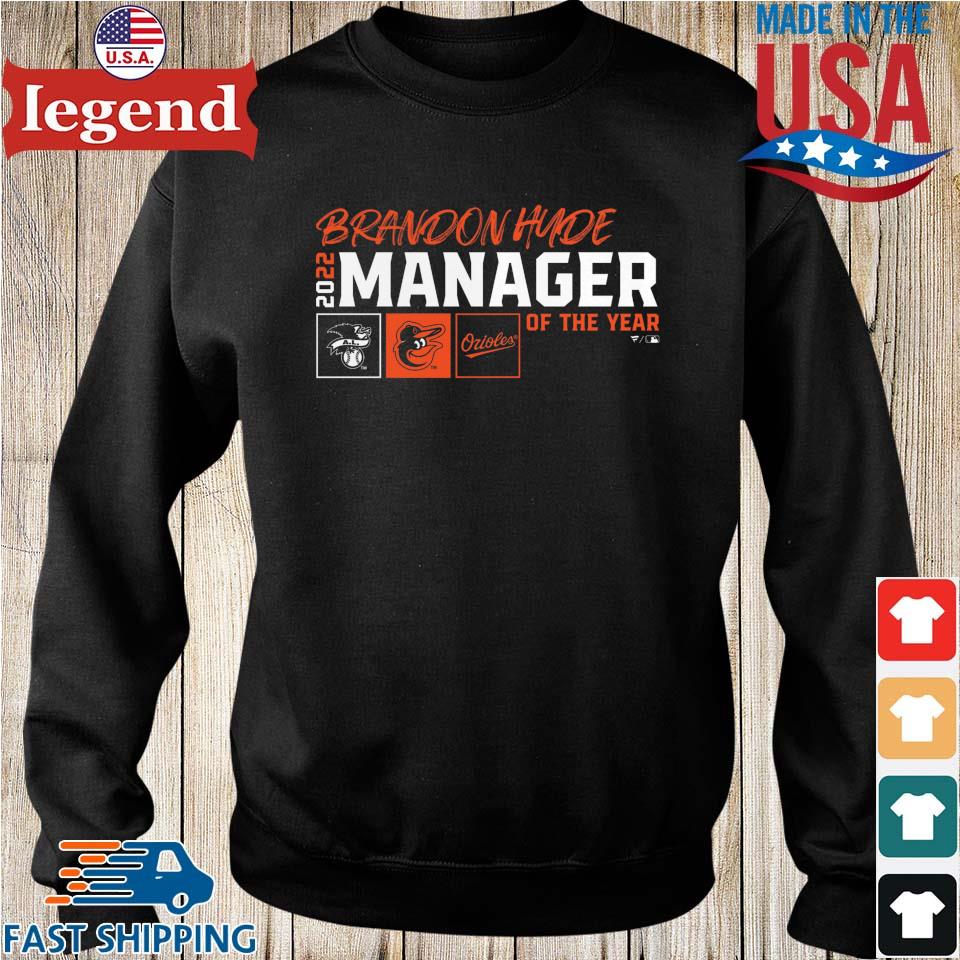 Brandon Hyde Baltimore Orioles Fanatics Branded 2022 AL Manager of the Year  T-Shirt - Black