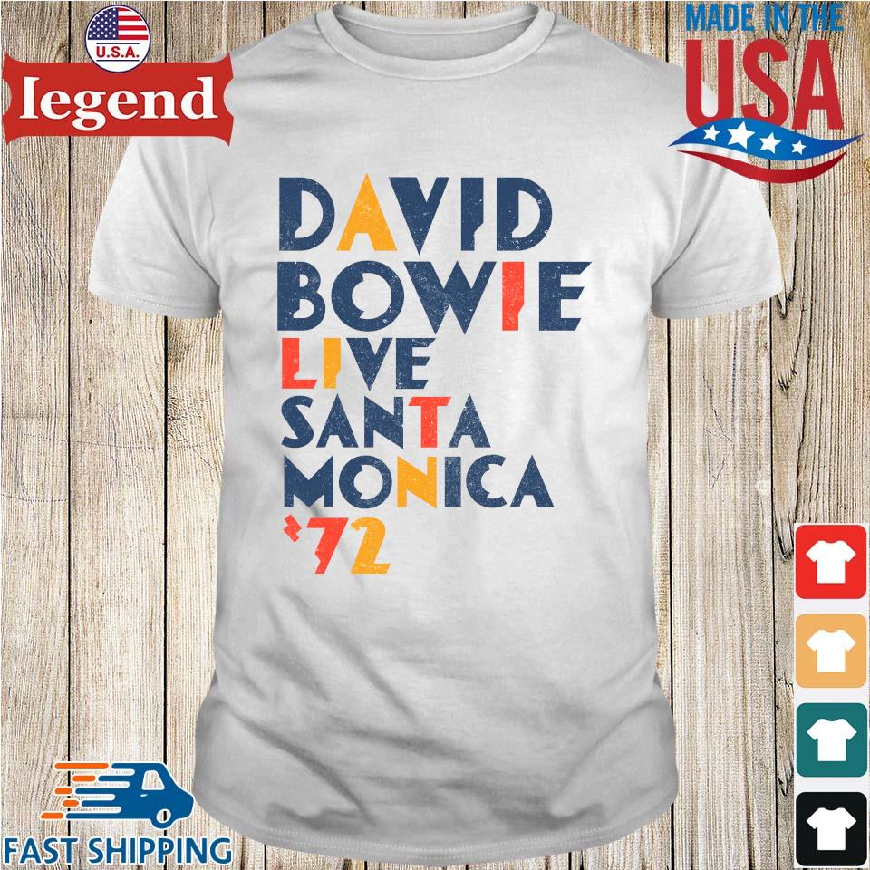 Original David Bowie Live In Santa Monica 1972 T-shirt,Sweater