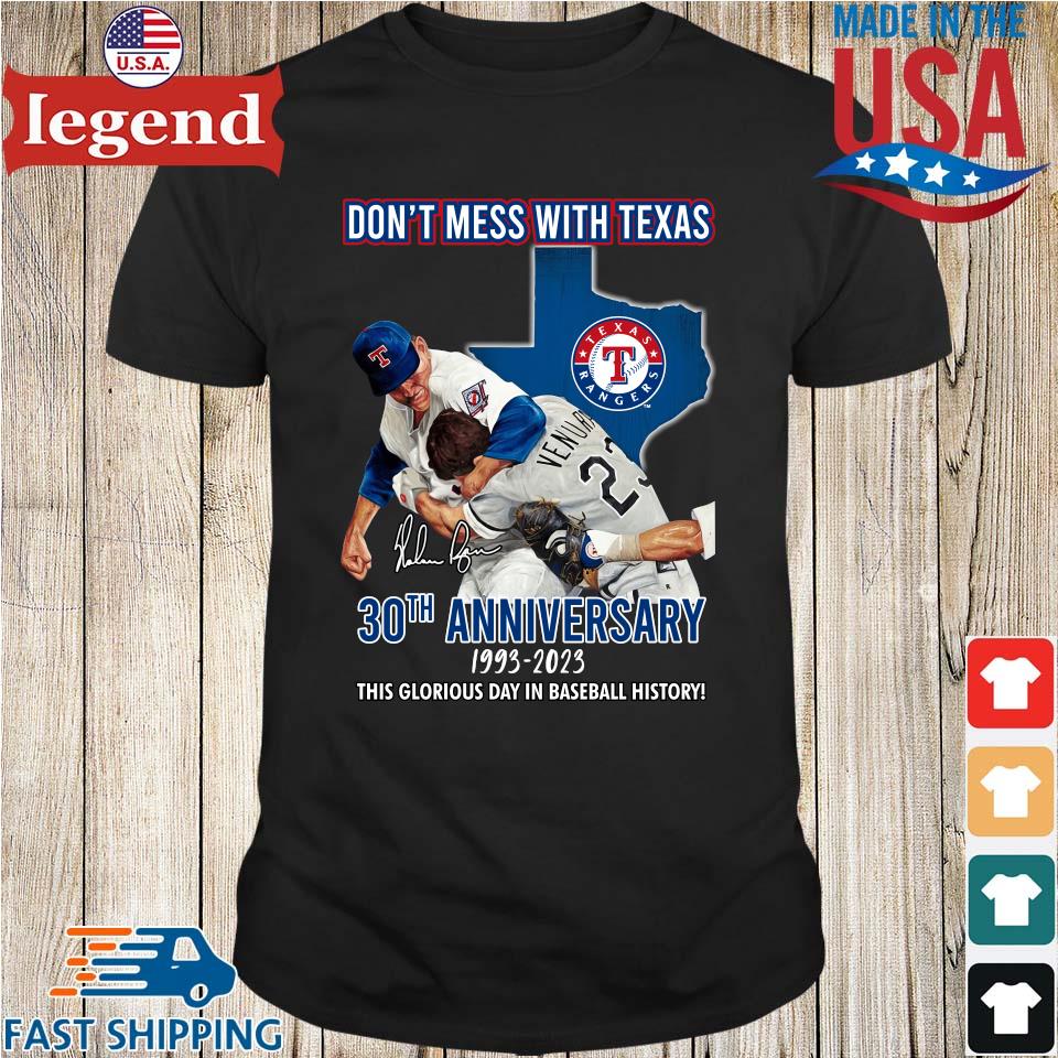 30 Years Ago Today Texas Rangers Nolan Ryan Robin Ventura T Shirt - AFCMerch