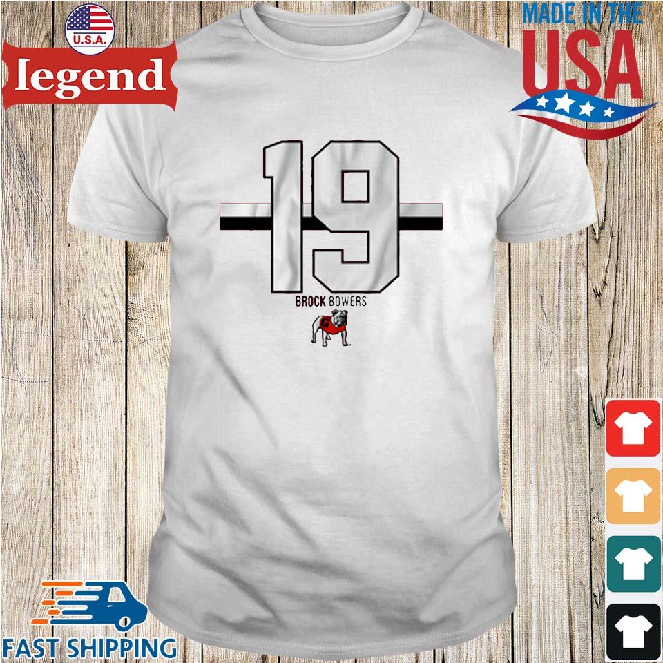 Breakingt Merch Georgia Football Brock Bowers 19 Shirt - Limotees