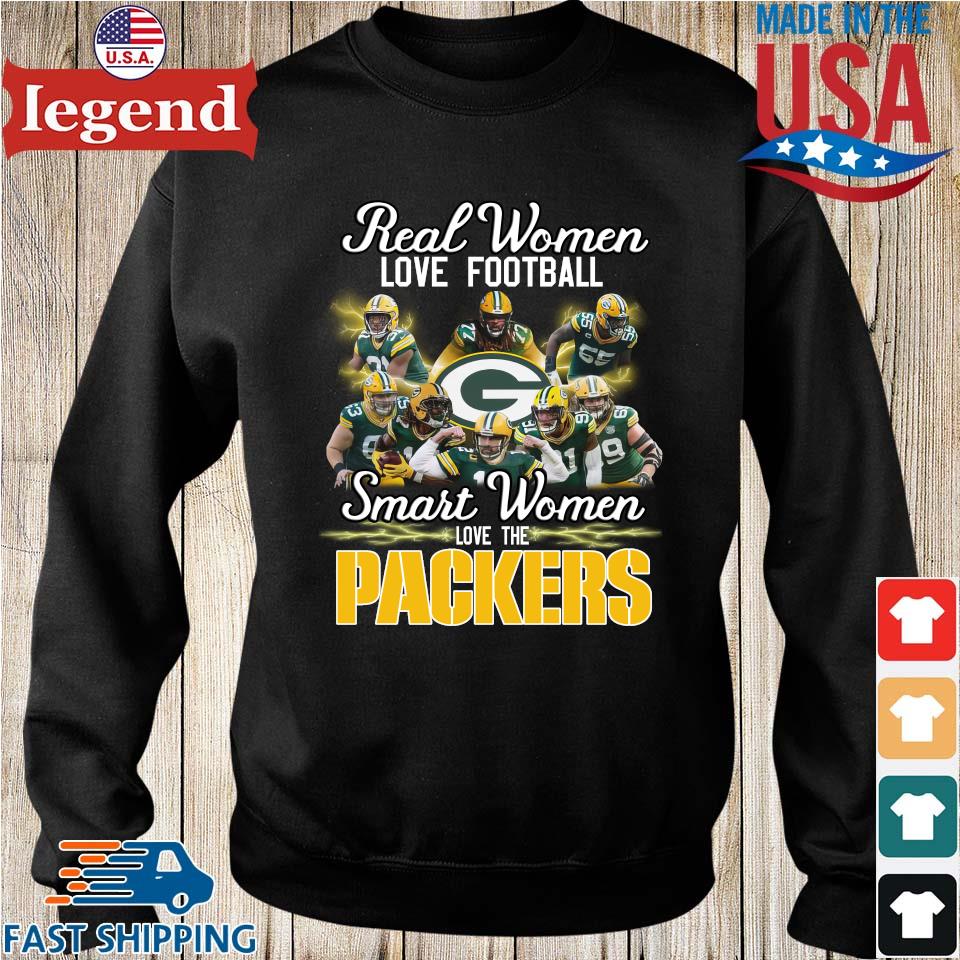 Original Green Bay Packers Real Women Love Football Smart Women Love The  Packers T-shirt,Sweater, Hoodie, And Long Sleeved, Ladies, Tank Top