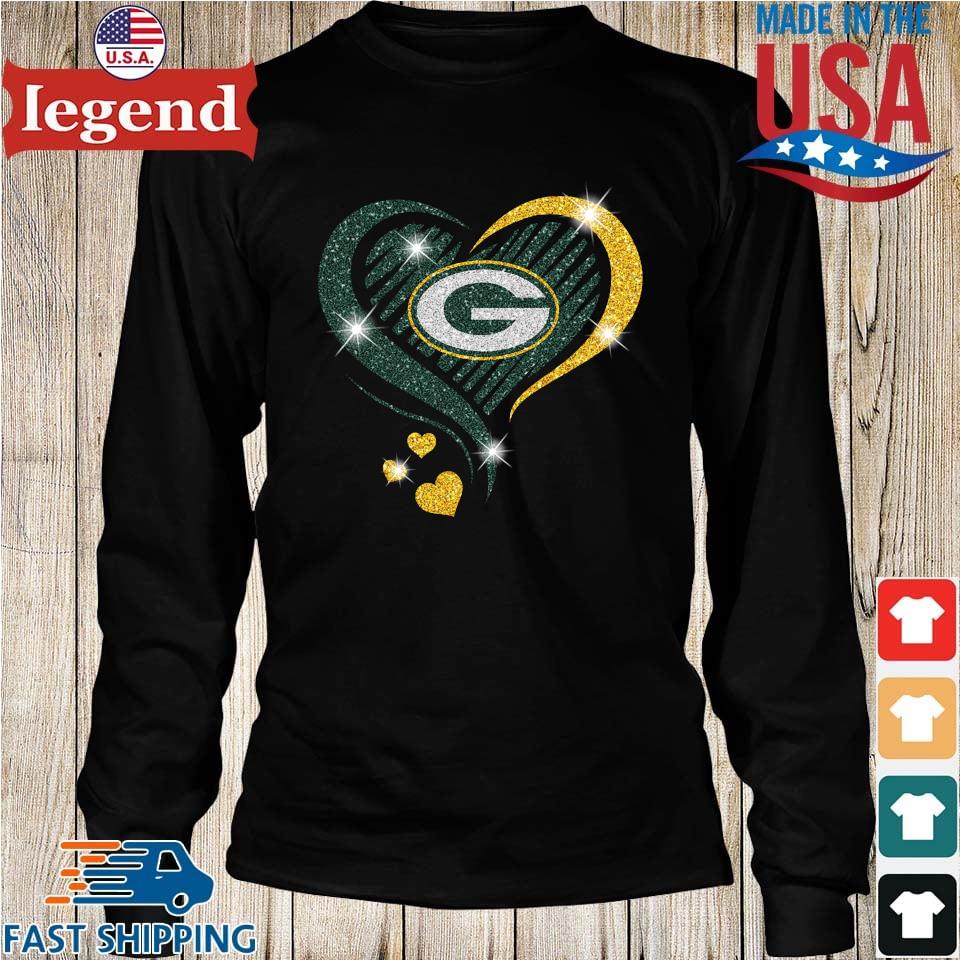 Original Heart Green Bay Packers Diamond T-shirt,Sweater, Hoodie