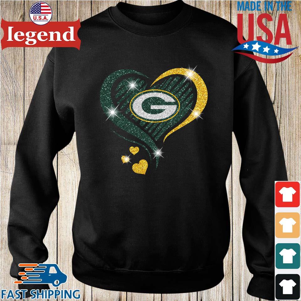 Original Heart Green Bay Packers Diamond T-shirt,Sweater, Hoodie