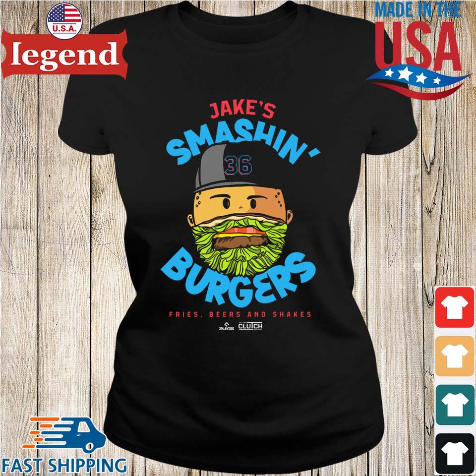 Original Jake Burger Smashin' Burgers Mlbpa T-shirt,Sweater, Hoodie, And  Long Sleeved, Ladies, Tank Top