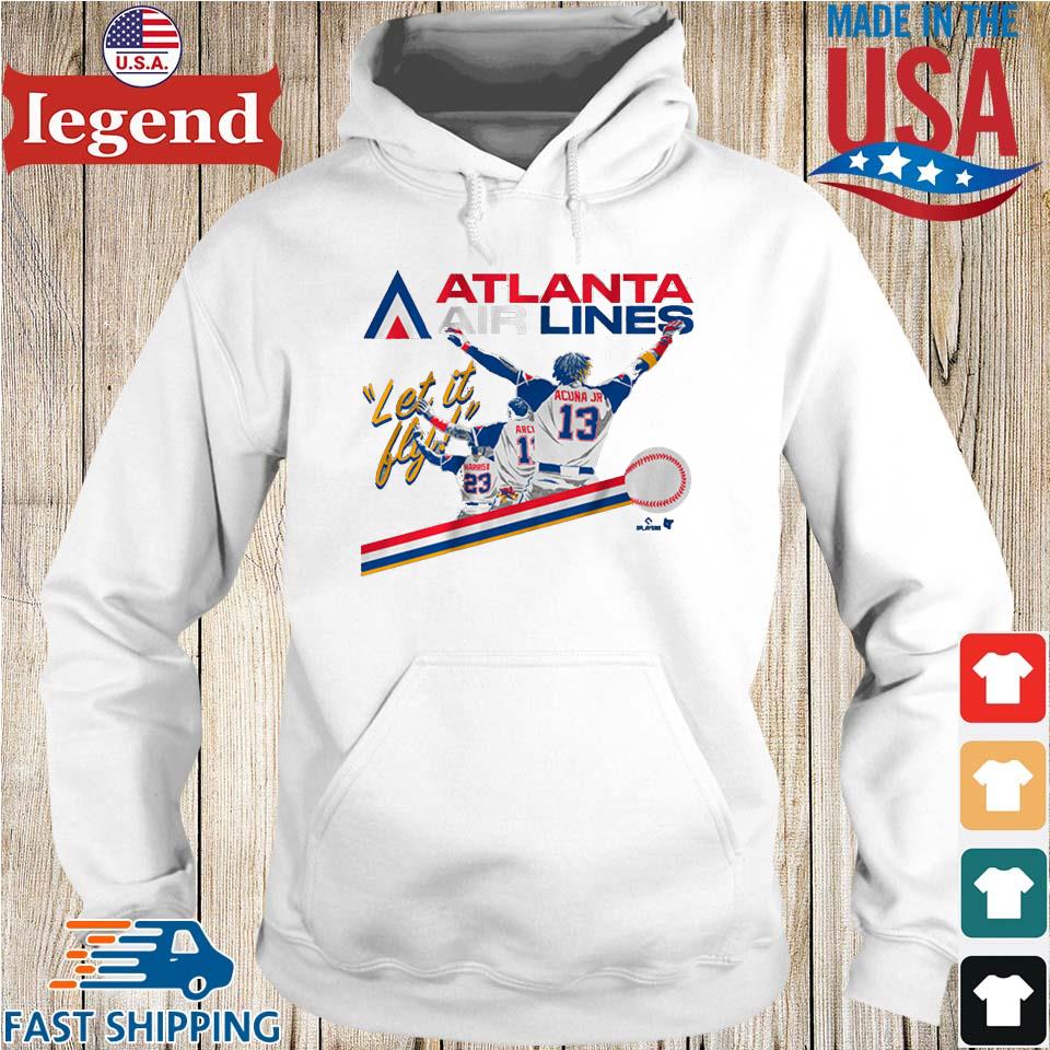 Official atlanta Airlines Let It Fly Michael Harris Shirt, hoodie