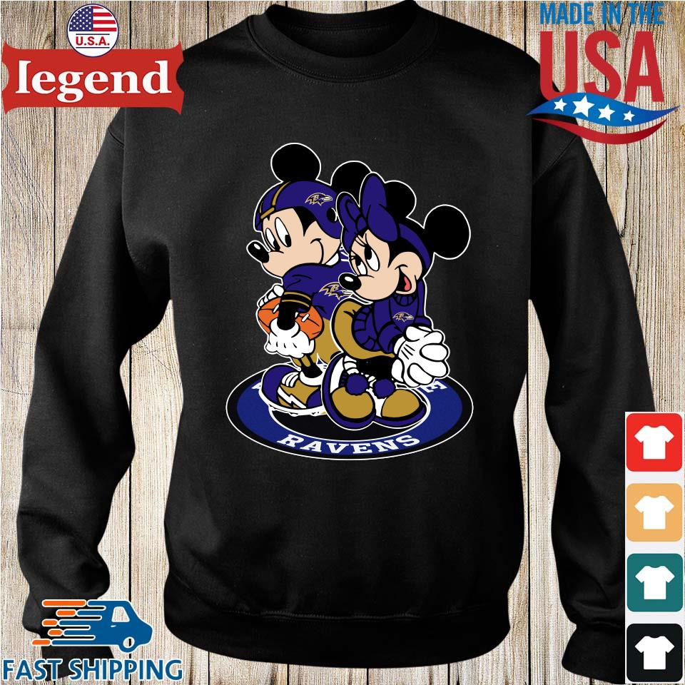 Mickey Mouse Nfl baltimore ravens logo 2023 shirt