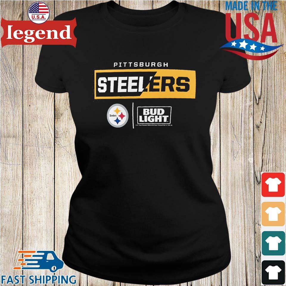 Pittsburgh Steelers Nfl X Bud Light T Shirt - Peanutstee