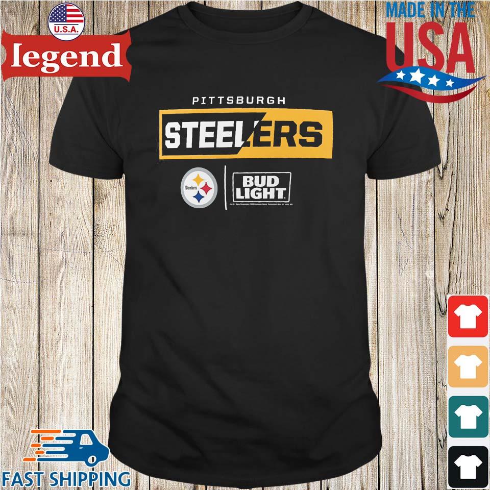 Pittsburgh Steelers Nfl X Bud Light T Shirt - Peanutstee