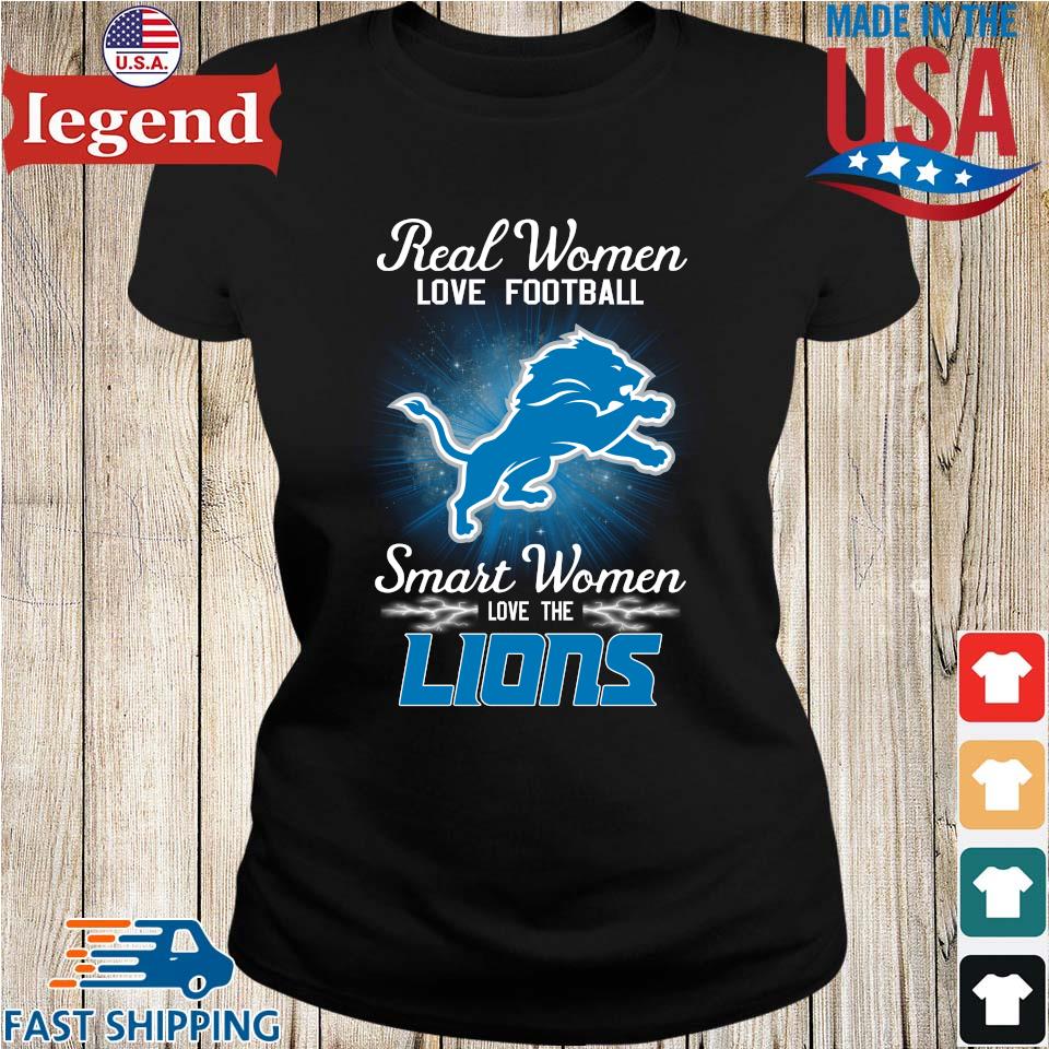 Real women love football smart women love the Detroit Lions shirt, hoodie,  sweater and long sleeve