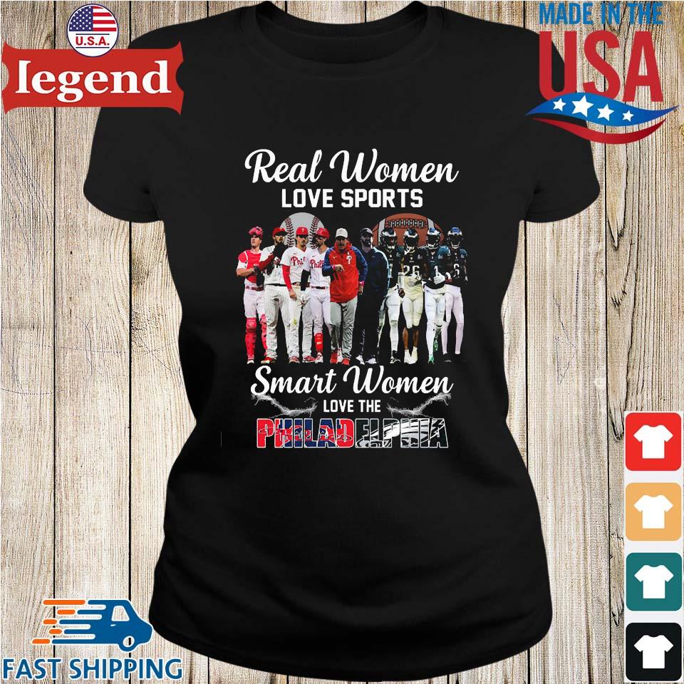 Just A Women Who Love Her Philadelphia Eagles And Phillies Shirt, hoodie,  sweater and long sleeve