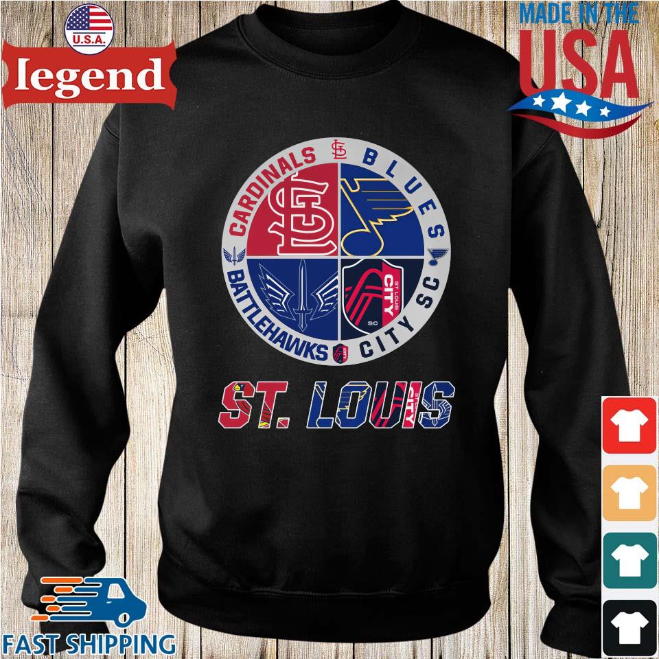 St. Louis Cardinals Blues City Sc Battlehawks 4 teams sports logo