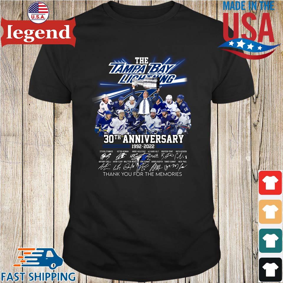 The Tampa Bay Lighting 30th Anniversary 1992-2022 t-shirt