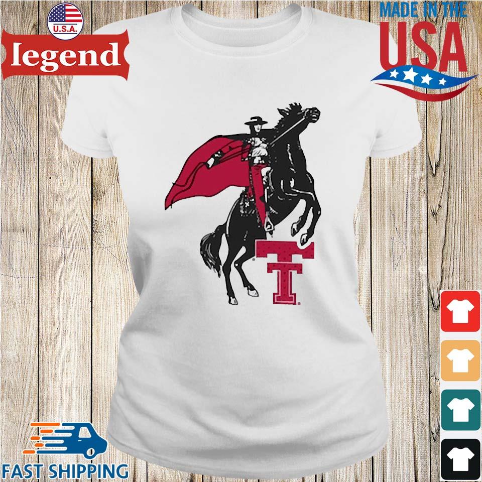 Women's White Texas Tech Red Raiders Vintage Days Easy T-Shirt