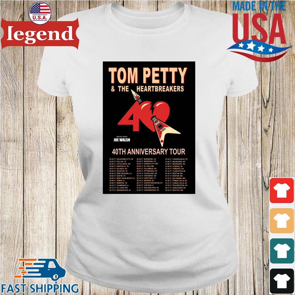 tom petty 40th anniversary tour t shirt