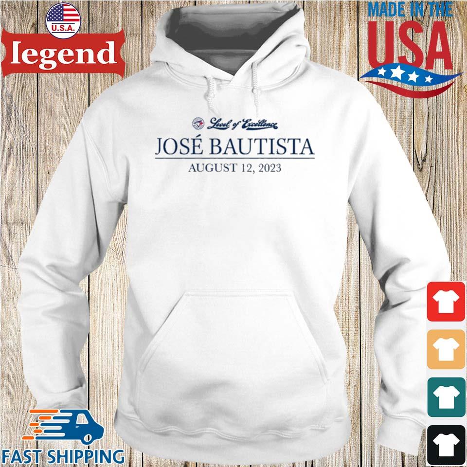 Official toronto Blue Jays Jose Bautista Honda Level Of Excellent August 12  2023 Shirt, hoodie, sweater, long sleeve and tank top