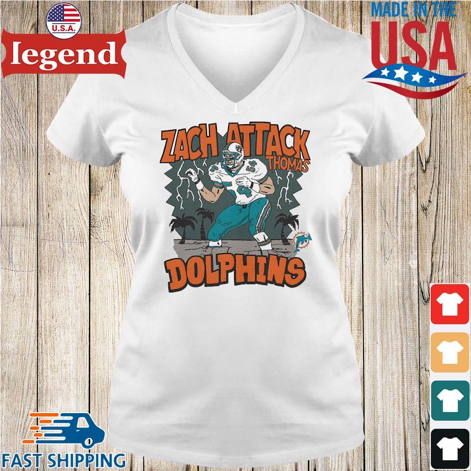 Original Zach Thomas Miami Dolphins Homage Retired Player T-shirt