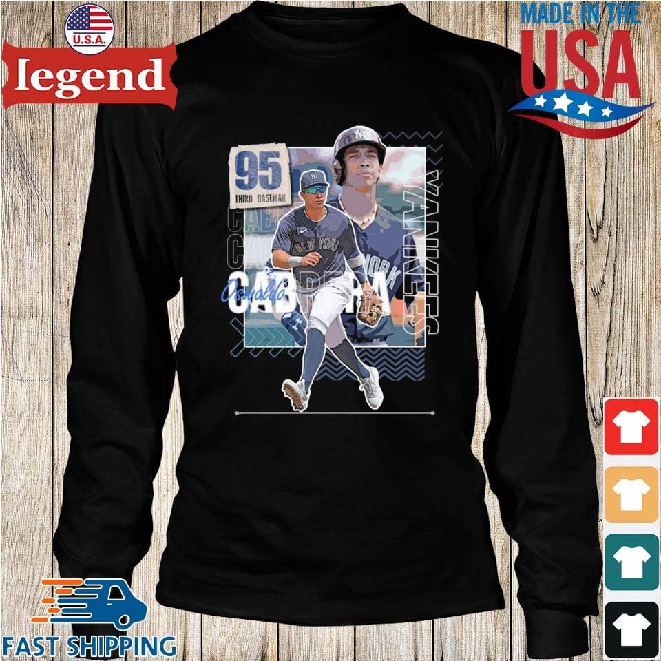 Oswaldo Cabrera Baseball Paper Yankees 95 Third Baseman T-shirt,Sweater,  Hoodie, And Long Sleeved, Ladies, Tank Top