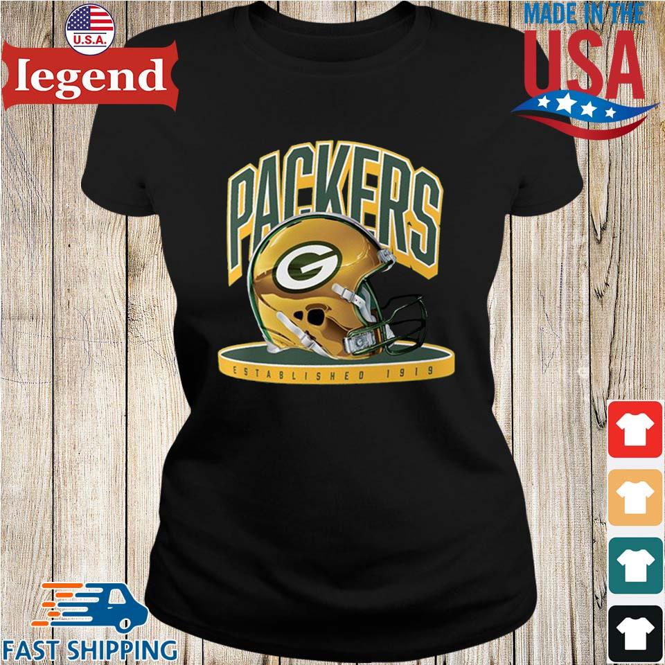 Packers Big & Tall Helmet Platform Established 1919 T-shirt