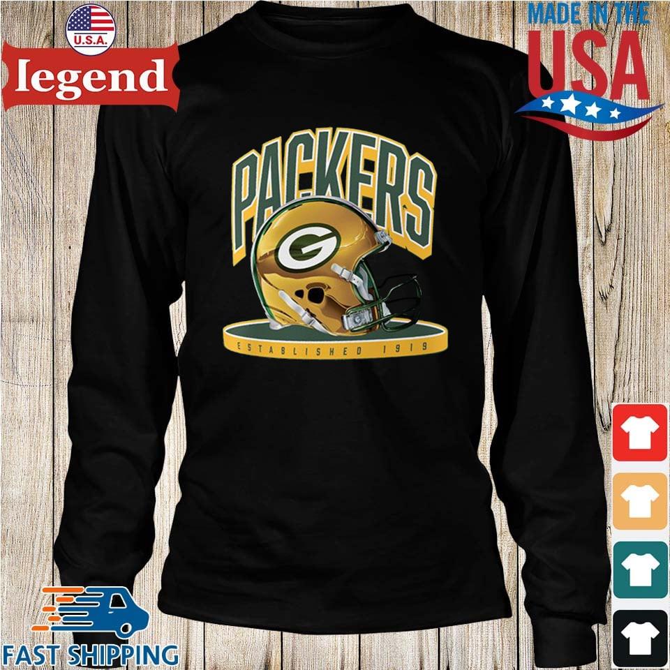 Youth Green Green Bay Packers Helmet T-Shirt