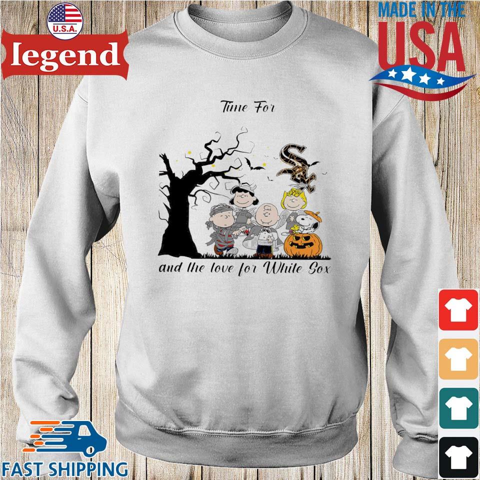 Peanuts Characters Time For Halloween And The Love For Chicago White Sox  Shirt, hoodie, sweater, long sleeve and tank top