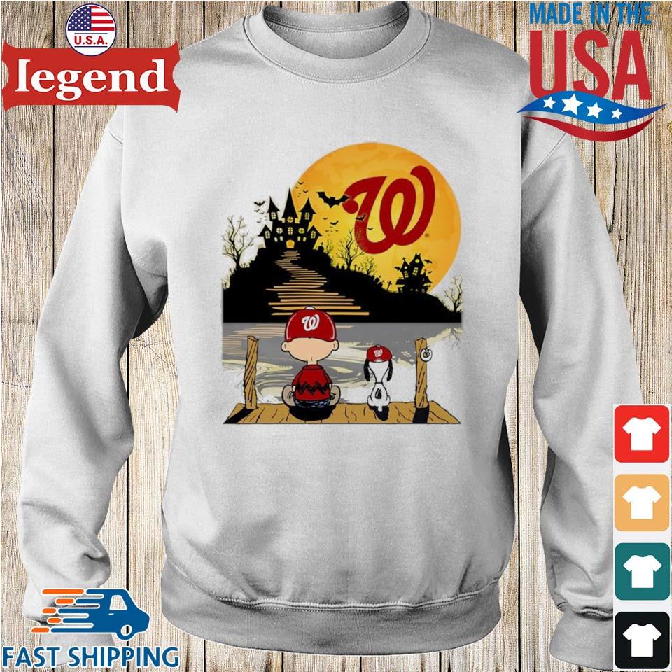 Peanuts Charlie Brown And Snoopy Playing Baseball Washington Nationals shirt,sweater,  hoodie, sweater, long sleeve and tank top