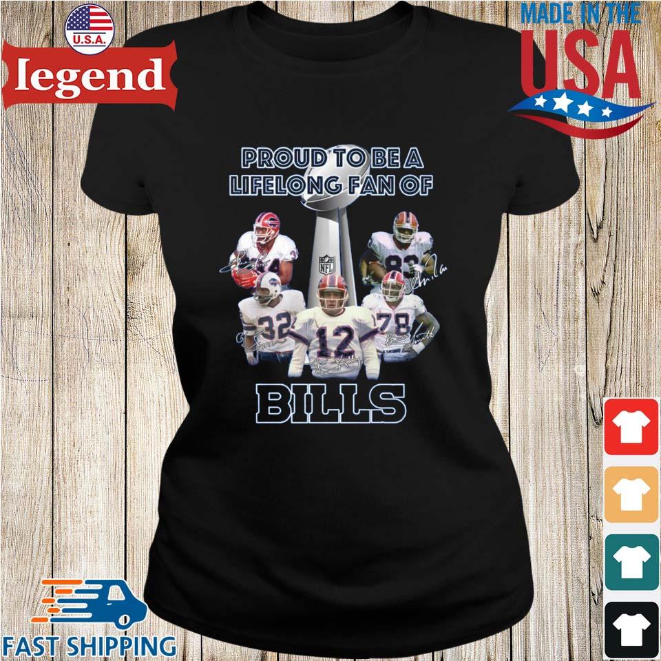 Proud To Be A Lifelong Fan Of Buffalo Bills Players Signatures T-shirt,Sweater,  Hoodie, And Long Sleeved, Ladies, Tank Top