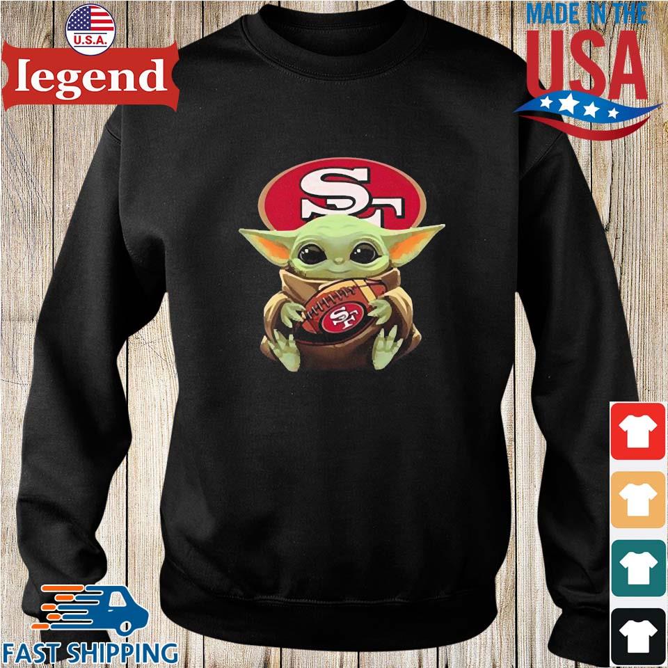 San Francisco 49ers Baby Yoda Womens Ugly Sweater - T-shirts Low Price