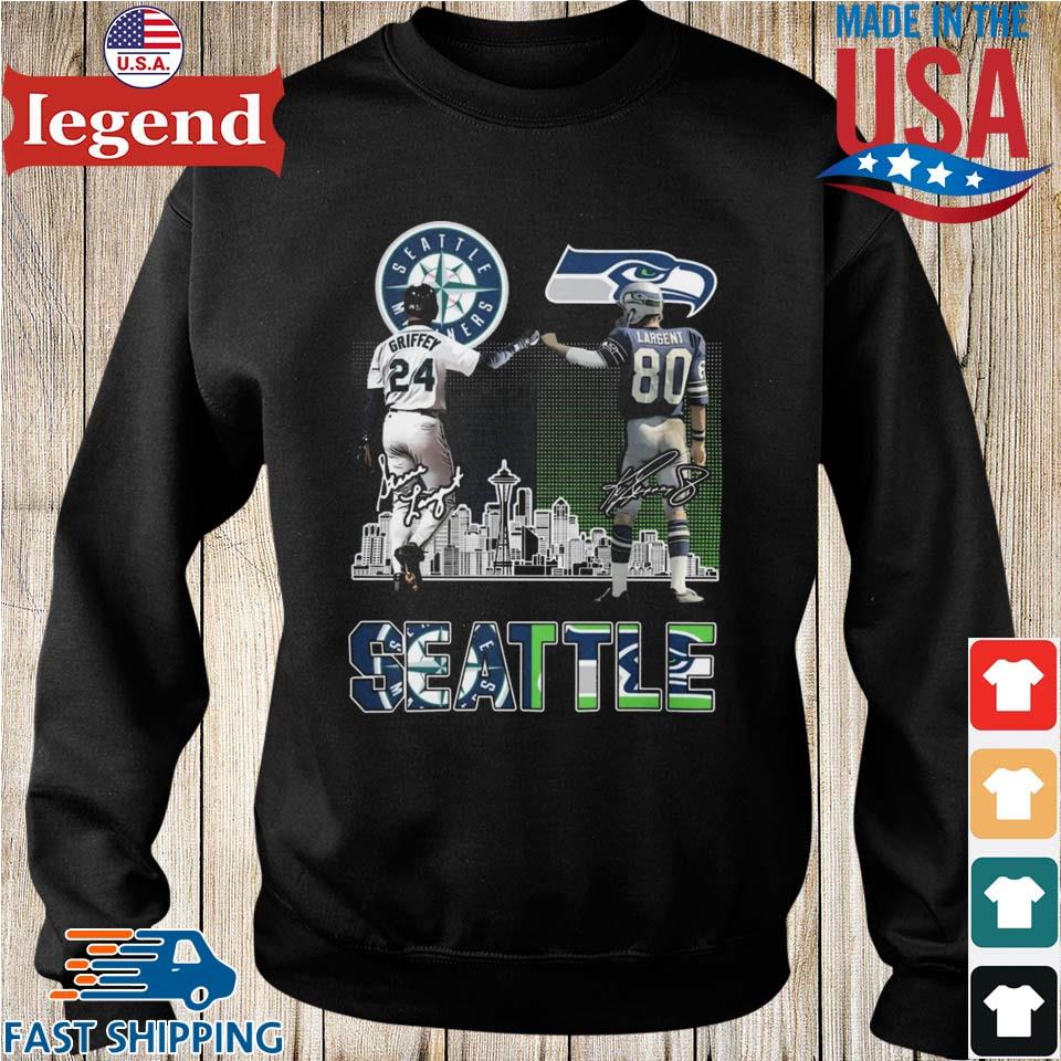 Seattle Ken Griffey Jr And Steve Largent Signatures 2023 T-shirt,Sweater,  Hoodie, And Long Sleeved, Ladies, Tank Top